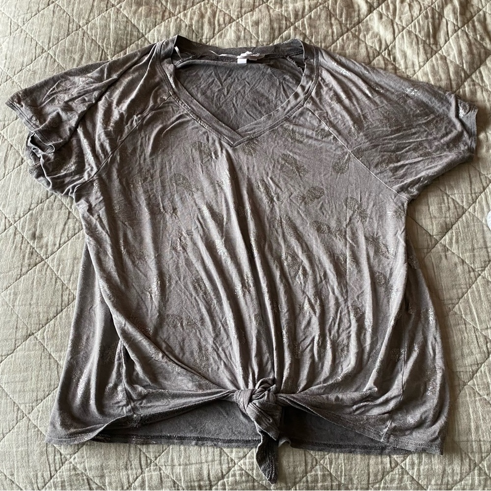 Cable & gauge silver grey pineapple top size medium